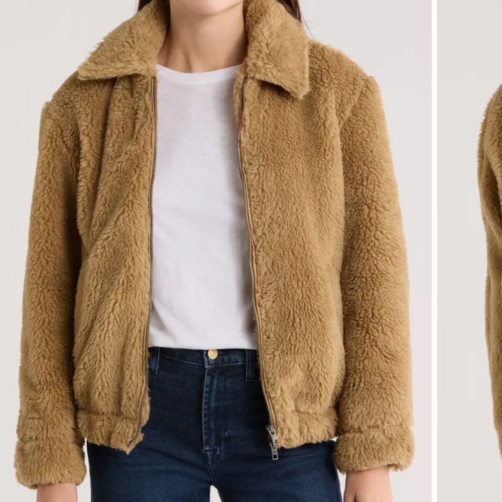 NWT Elie Tahari Camel Teddy Jacket